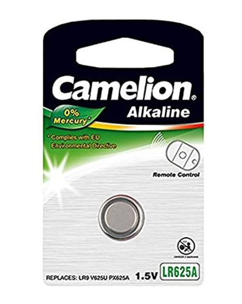 Blister 1 pile bouton alcaline 625A 1.5v 0% mercure