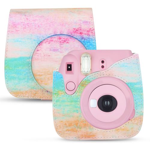 EBTOOLS Sacoche de protection colorée pour appareil photo avec bandoulière pour Fuji Fujifilm Instax Mini 8/8 + / 9