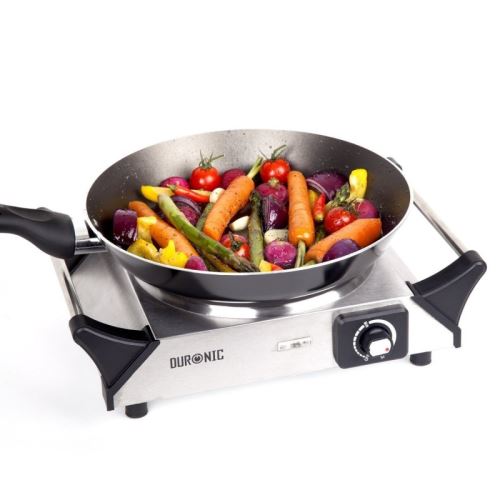 Duronic HP1SS Table de cuisson avec plaque à induction en inox et poignées intégrées