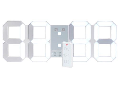 Horloge LED digitale XXXL avec fonction réveil et télécommande