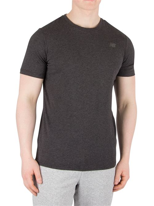 New Balance Homme Heather Tech T-shirt, Noir