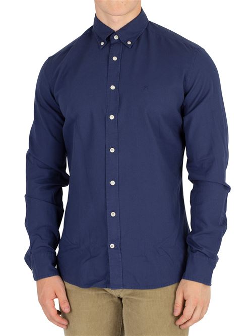 Hackett London Homme Chemise Oxford Delave Slim Fit, Bleu