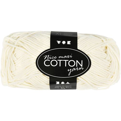 Creotime cordon de coton 85 m crème