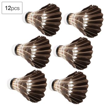 Volant De Badminton Lot De 12 Plumes D Oie A Grande Vitesse Badminton Achat Prix Fnac