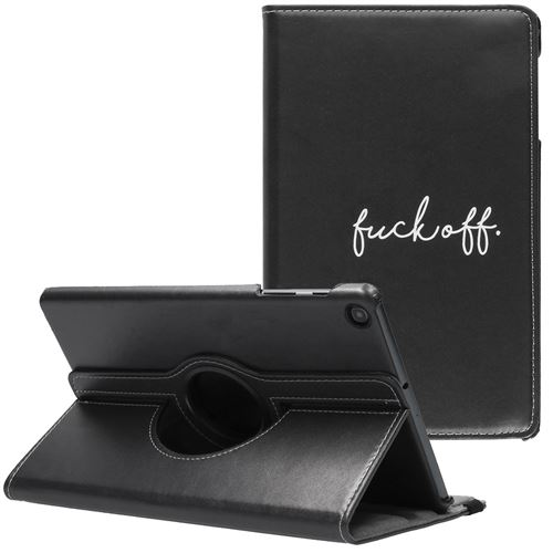 Étui de tablette Design rotatif à 360° pour Samsung Galaxy Tab A 10.1 (2019) - Fuck Off Multicolore