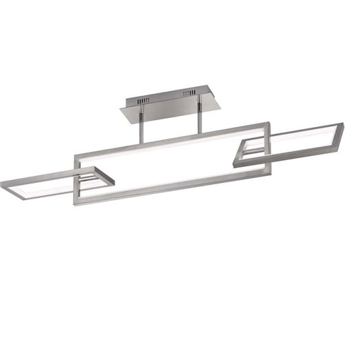 Wofi Plafonnier à LED Muriel 3 lumières Nickel mat