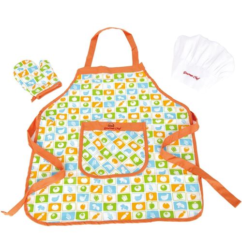 Jeu d'imitation enfant jeux jouets Panoplie tablier de chef
