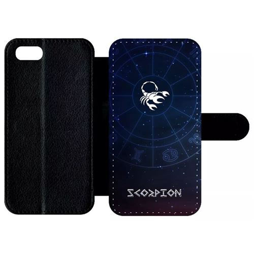 Etui À Rabat Apple Iphone 7 Signe Astrologique Scorpion