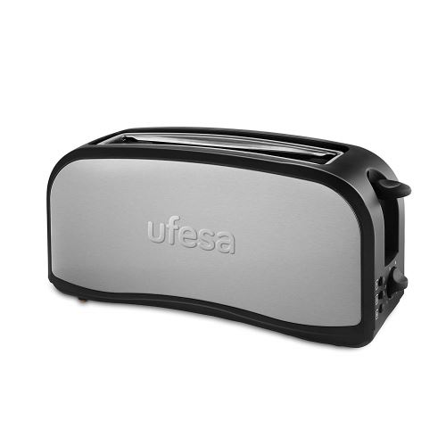 Ufesa TT7965 Grille-pain optique, argenté/noir