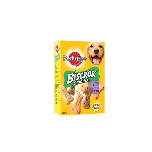 Comparer les prix de Pedigree Biscrok Biscuits 3 Varietes - Pour Chien - 500 G X12