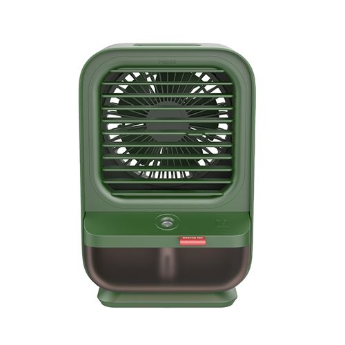 Climatiseur De Ventilateur Rechargeable par USB 4000mAh Vert Pour La Maison Et Le Bureau