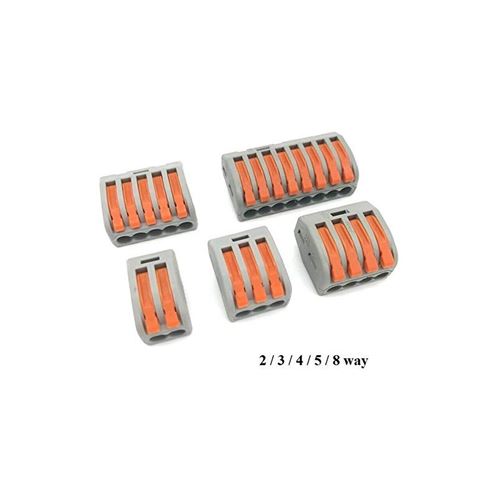 Borne connexion 5x4mm² - boite de 40 - 222415 - wago