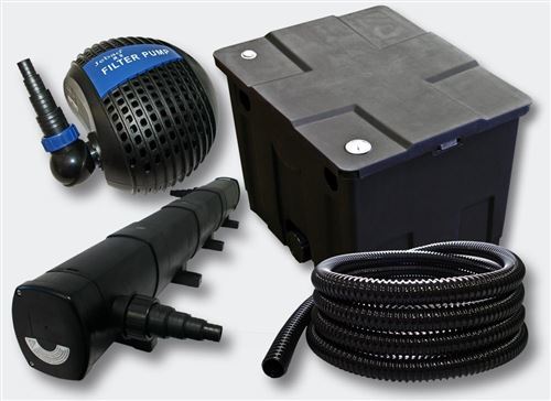 Meilleurs prix pour Kit de filtration de bassin 12000l Stérilisateur UVC 72W Pompe
