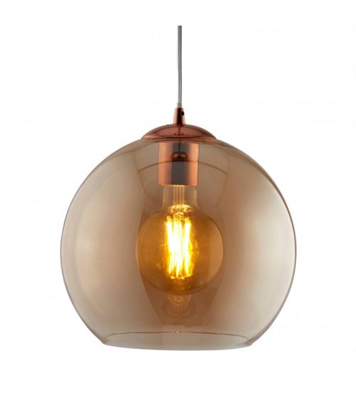 Suspension Balls, verre ambré, 30 cm