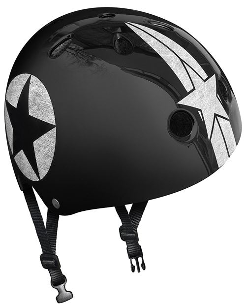 Stamp casque de skate noir