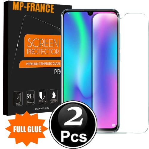 Protection écran pour Honor 10 Lite Verre Trempé Protection Film -Protection Maximale- -Sans Bulles- Lot de X2 Verres full glue Ultra-Clear