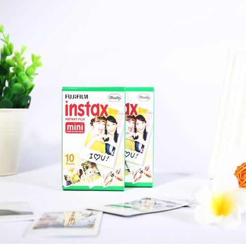 Véritable Fuji Fujifilm Instax Mini 8 Film 20 pcs Blanc Bord Photo papiers Pour Polaroid 7 s 8 90 25 55 Part SP-1 Appareil Photo Instantané