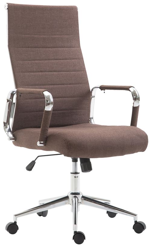 CLP Fauteuil de bureau Kolumbus tissu  Marron