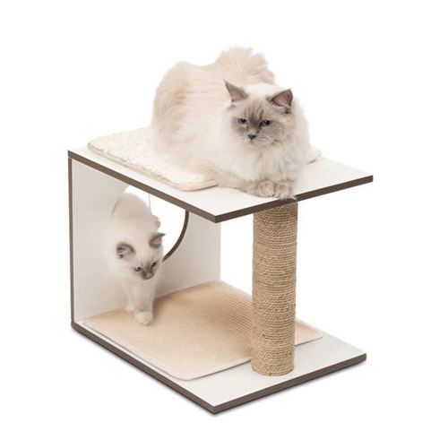 Meilleurs prix pour Arbre A Chat Vesper V-stool Blanc