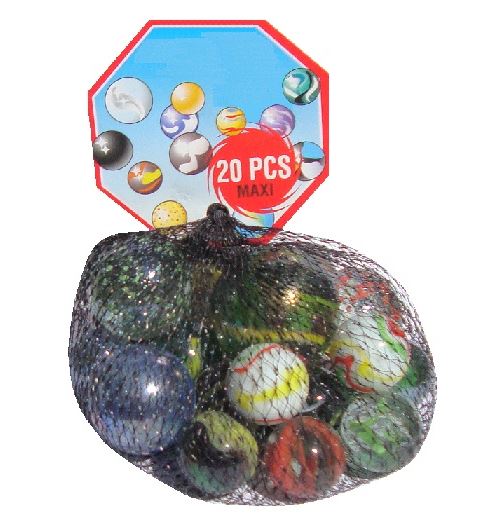 1 filet de 20 calots - jeu de recreation - boulards - billes - plein aire - recreation