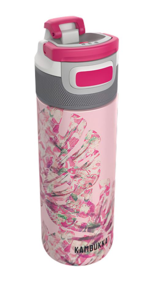 Kambukka flacon thermos EltonMonstera 500 ml acier inoxydable rose