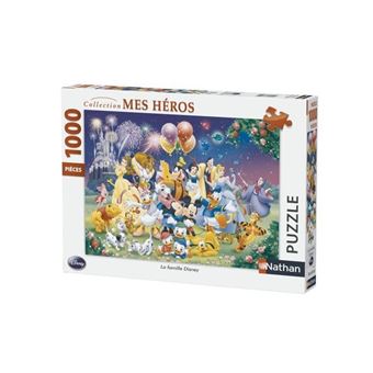 Puzzle 1000 Pièces Nathan La Famille Disney - 1
