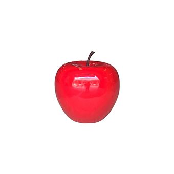 Homea 5dej1196ro Statue Dessin Pomme Polyresine Rouge 30 X 30 X 27 Cm Achat Prix Fnac