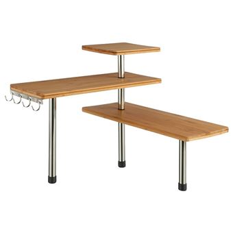 Étagère De Salle De Bain 3 Niveaux – Bambou – 5Five Simply Smart