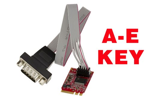 Carte M2 (M.2 NGFF) A E Key vers Série RS232 Gamme Professionnelle