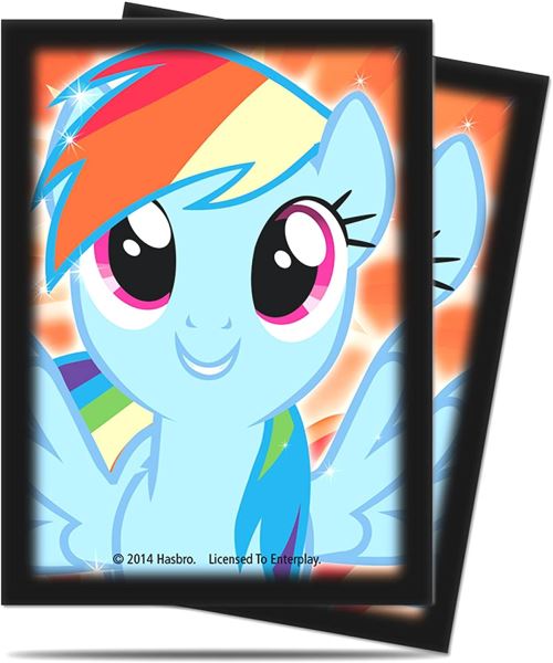 Ultra Pro - 330649 - Jeu De Cartes - Housse De Protection - My Little Pony Rainbow Dash - 65 Pièces - C60