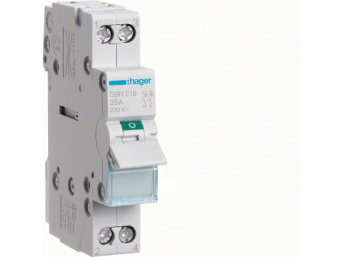 Interrupteur modulaire 2 pôles 16A (SBN216)