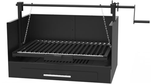 Barbecues Charbon poser Barbecue argentin à poser ou encastrer avec grille émaillée