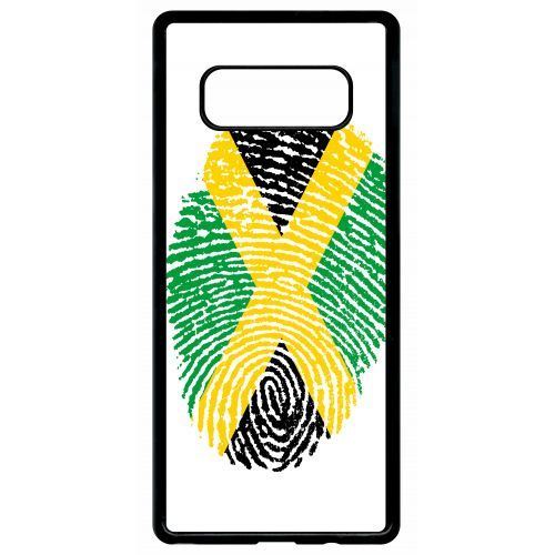 Coque samsung galaxy note 8 empreinte digitale drapeau jamaica