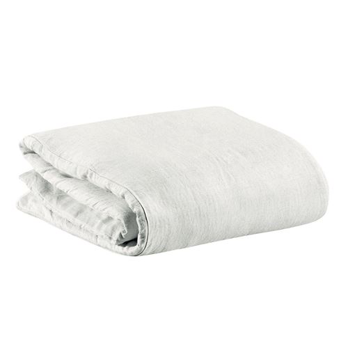 Housse de couette Stonewashed Zeff blanc 260 x 240 cm Vivaraise