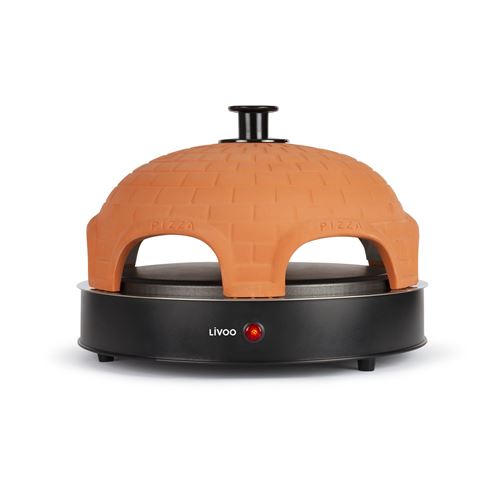 Four à Pizza Party Livoo 1200 W Noir et Marron