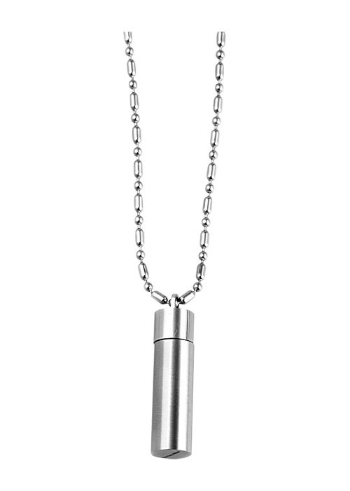 Chaîne Avec Capsule En Acier Inoxydable