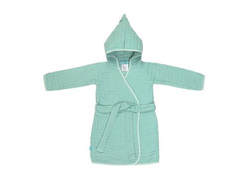 Lassig - Peignoir en mousseline menthe 24-36 mois -
