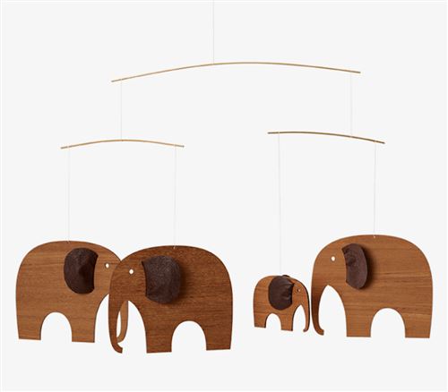 Flensted Mobiles Elephant Party Teak