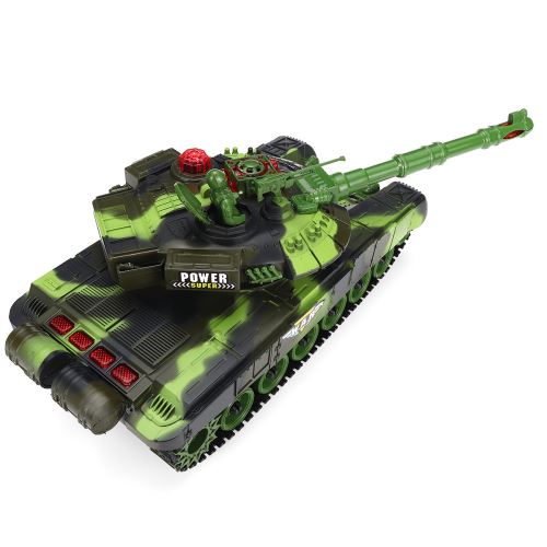 44CM / 33CM 2.4G Cultiver l'intérêt Détendez-vous en plein air RC Tank Car 33cm vert