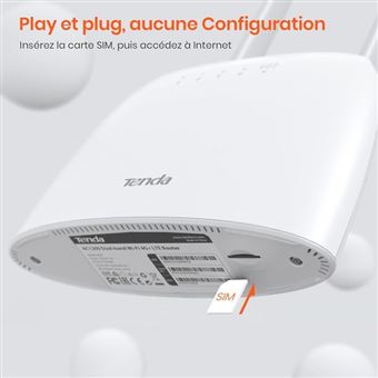 Routeur sans fil Wifi Bi-bande Tenda 4G09 Blanc
