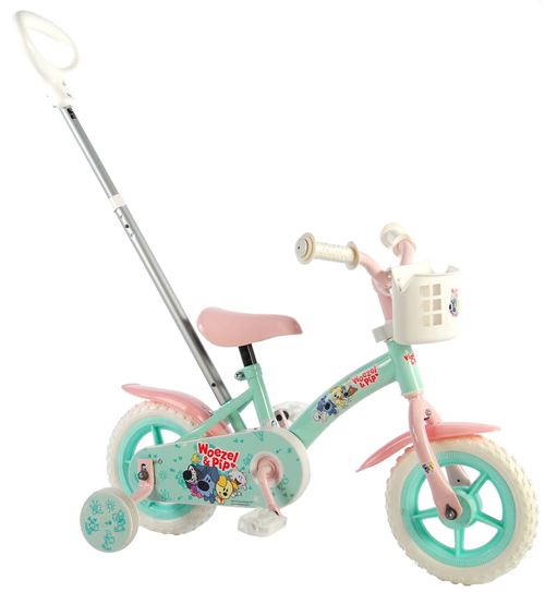 Woezel & Pip meisjesfiets 10 pouces 18 cm Fille Transition Vert/Rose