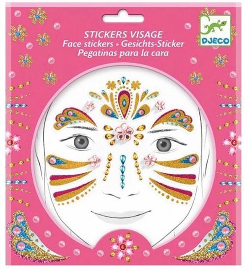 Stickers visage - Princesse or