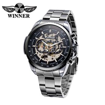 WINNER montre mécanique semi-automatique creuse Montre de haute qualité  Business Watch Montre à main de luxe à main à l'homme - Bracelet de montres  - Achat \u0026 prix | fnac