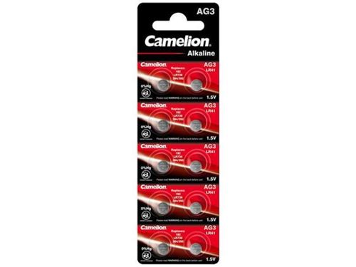 Pack de 10 piles Camelion Alcaline AG3 0% Mercury/Hg