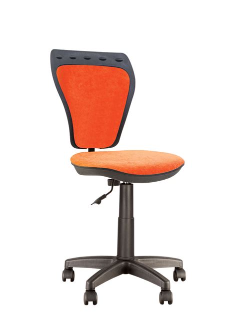 Ministyle orange ab17 - chaise de bureau pour enfant tissu orange