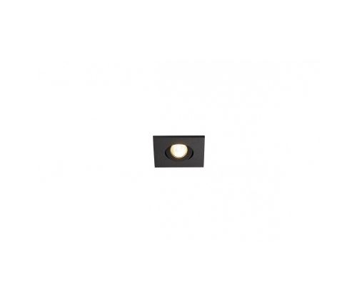 New tria mini led carré encastré noir 3w 3000k 30° alim&clips ressorts
