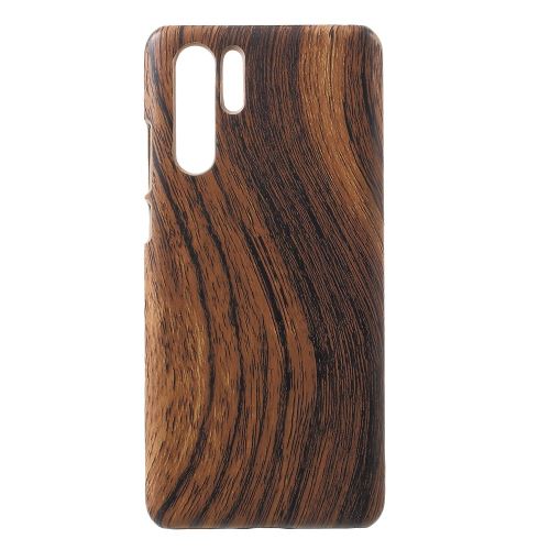 Etui en PU texture du bois pour votre Huawei P30 Pro
