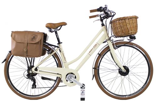 E-Bike Dolce Vita by Canellini Vélo de Ville Retro Vintage Dame beige 46