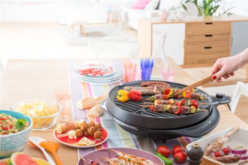 Senya Barbecue Électrique 2 en 1 sur Pied et sur Table, Surface de Cuisson 40 cm, Plaque en Fonte d’aluminium, Couvercle Détachable, 2200W Senya Barbecue Électrique 2 en 1 sur Pied et sur Table, Surface de Cuisson 40 cm, Plaque en Fonte d’aluminium, Couvercle Détachable, 2200W