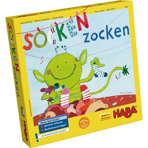 Haba jeu d'enfant (DUSokken zoeken)